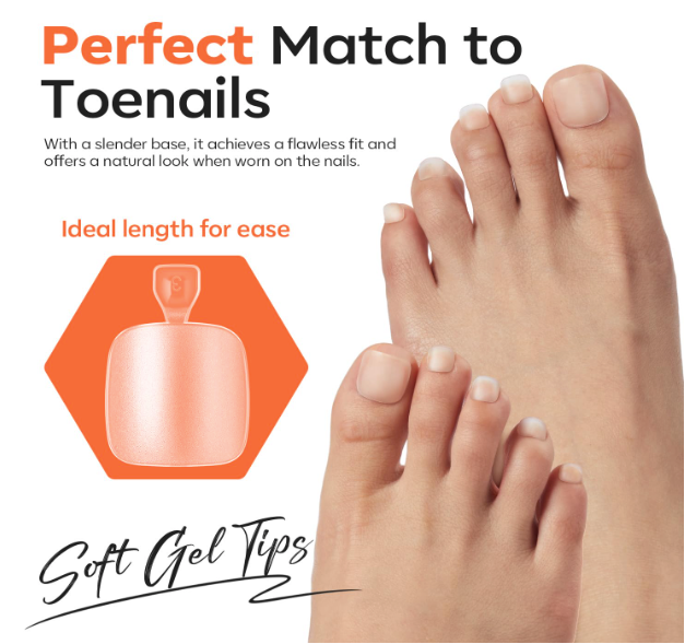 Press-On Nail Sizing Kit - Pedicure