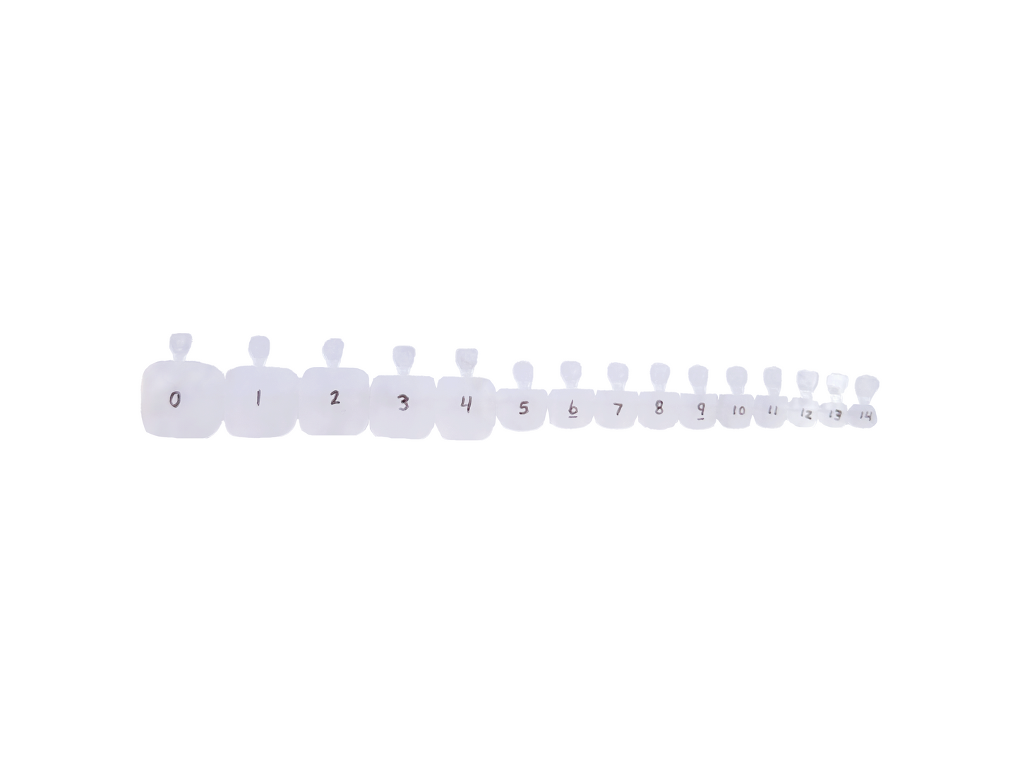 Press-On Nail Sizing Kit - Pedicure
