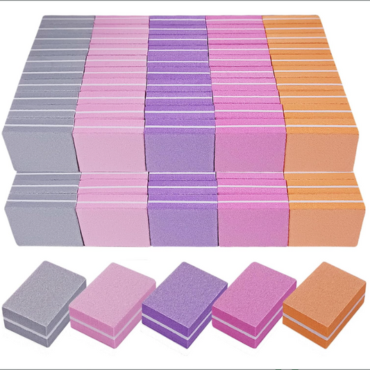 Mini Foam Nail Buffer Block (Random Color) - (1pc)