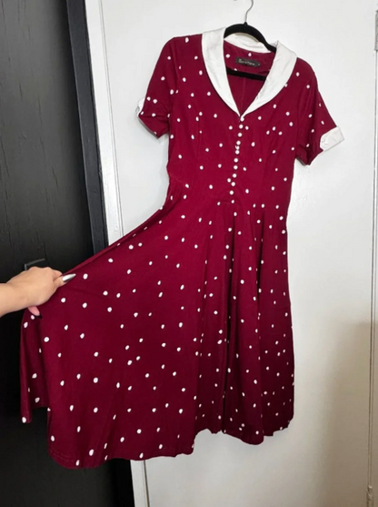 GownTown - Large - 1950s Vintage Prom Swing Dress with Pockets