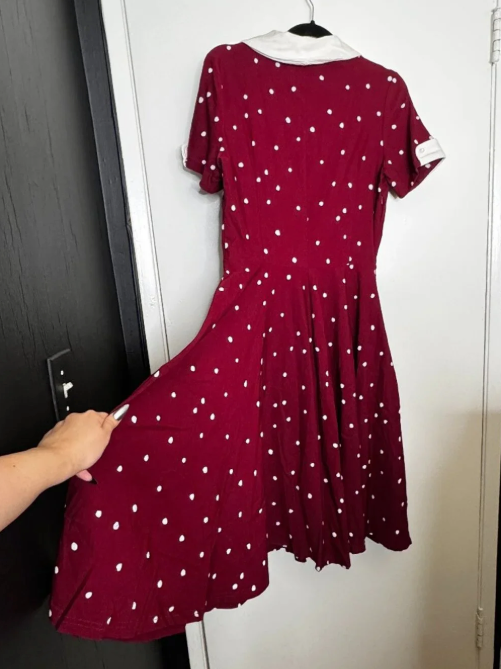 GownTown - Large - 1950s Vintage Prom Swing Dress with Pockets