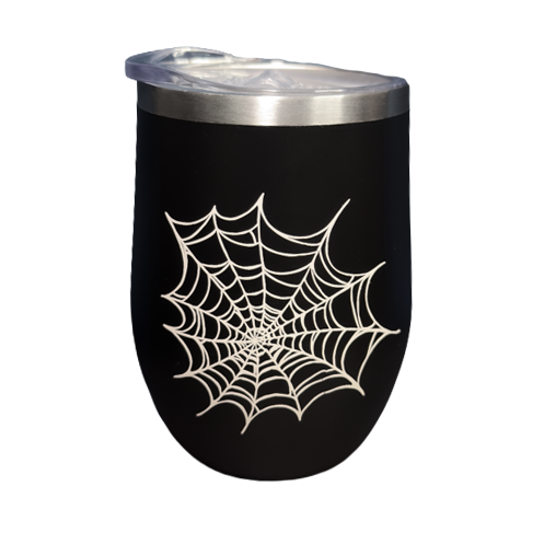 The Spiderweb Insulated Stainless Steel Wine/Coffee Tumbler