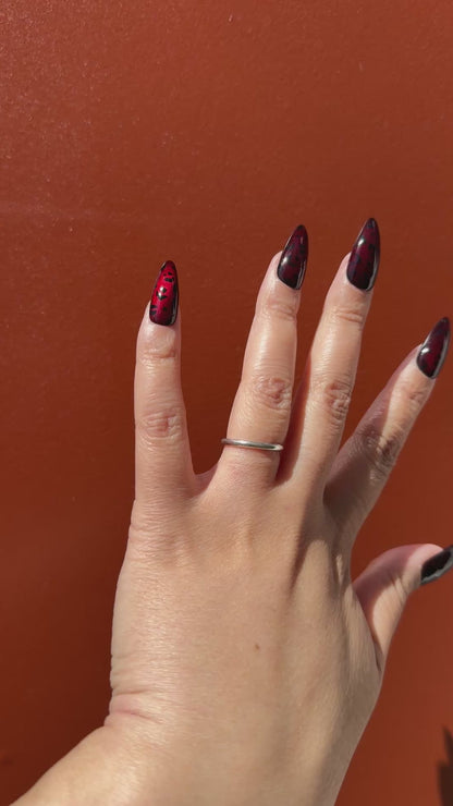 The Fierce Feline - Custom Hand-Painted Press-On Nails